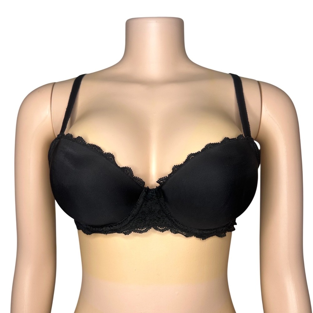 Victoria's‎ Secret Dream Angels Lined Demi Double Bra Size 36B Black